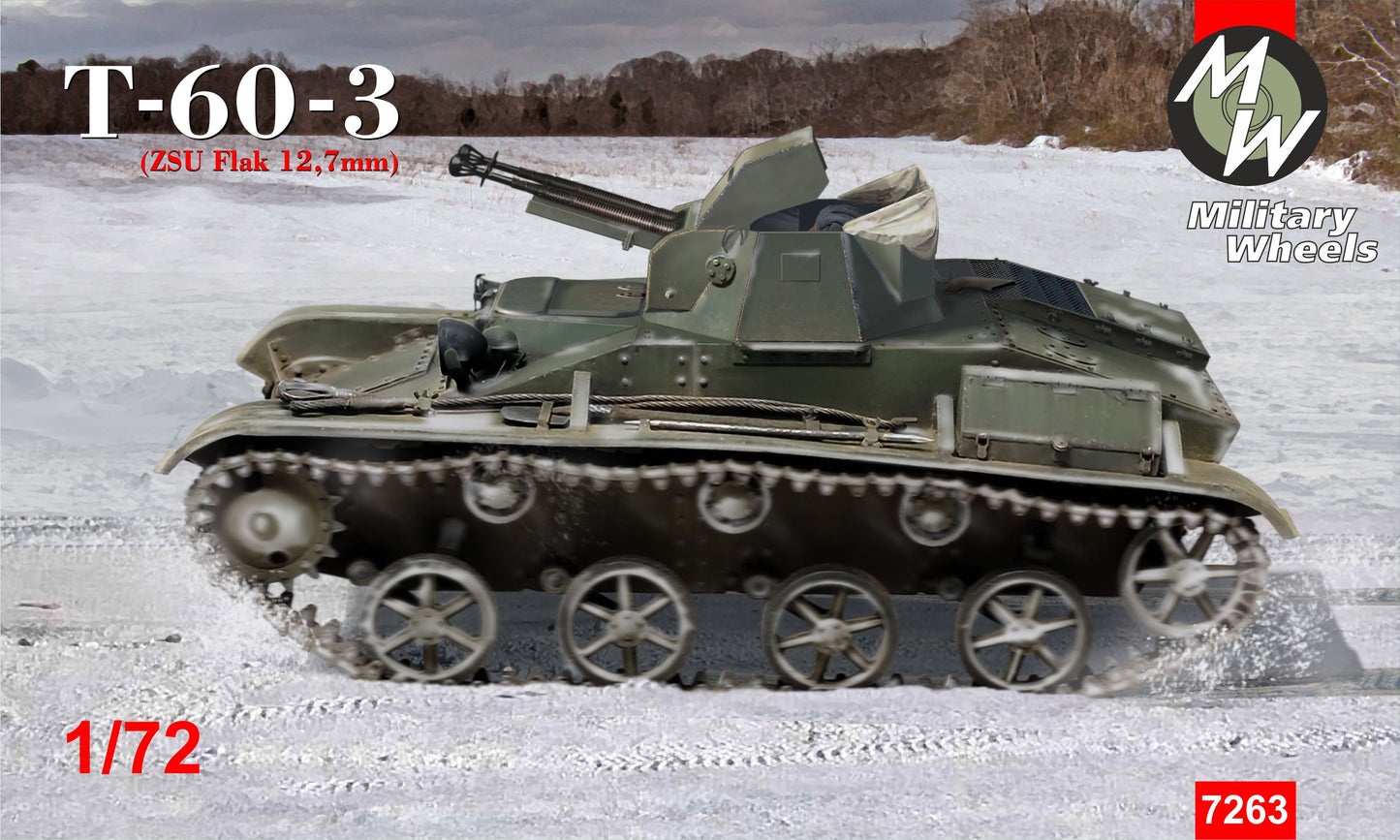 Military Wheels MW7263 1:72 Soviet T-60-3