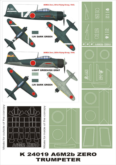 Montex MXK24019 1:24 Mitsubishi A6M2b Model 21 Zero