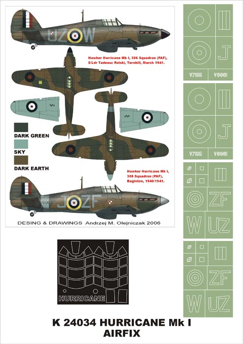 Montex MXK24034 1:24 Hawker Hurricane Mk.I