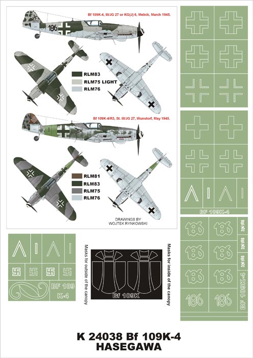 Montex MXK24038 1:24 Messerschmitt Bf-109K-4