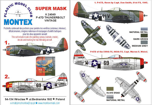 Montex MXK24049 1:24 Republic P-47D Thunderbolt