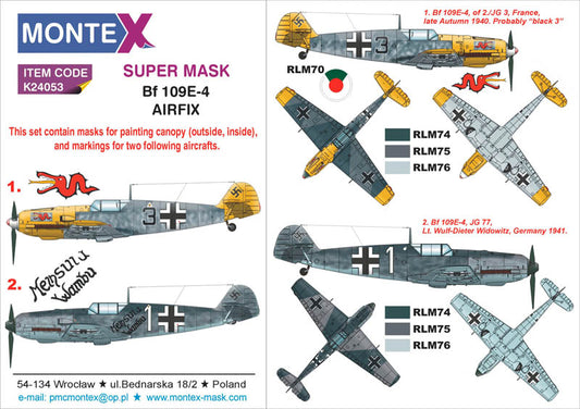 Montex MXK24053 1:24 Messerschmitt Bf-109E-4