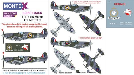 Montex MXK24062 1:24 Supermarine Spitfire Mk.Vb