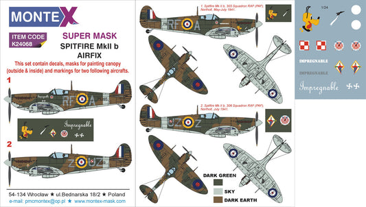 Montex MXK24068 1:24 Supermarine Spitfire Mk.IIb