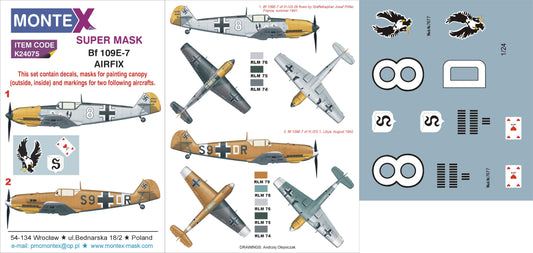 Montex MXK24075 1:24 Messerschmitt Bf-109E-7