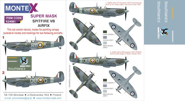 Montex MXK24081 1:24 Supermarine Spitfire Mk.VB