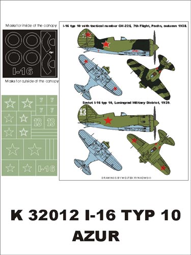 Montex MXK32012 1:32 Polikarpov I-16