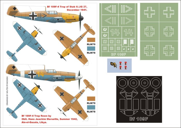 Montex MXK32116 1:32 Messerschmitt Bf-109F-4 Trop