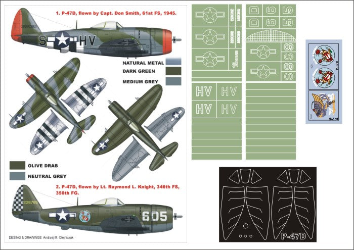 Montex MXK32117 1:32 Republic P-47D Thunderbolt 'Bubbletop'