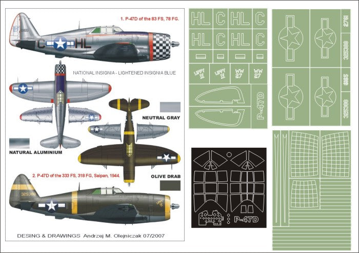 Montex MXK32120 1:32 Republic P-47D Thunderbolt 'Razorback'