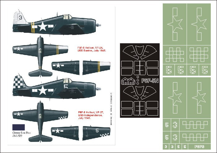 Montex MXK32123 1:32 Grumman F6F-5 Hellcat