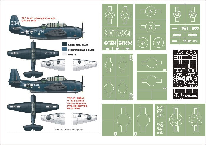 Montex MXK32126 1:32 Grumman TBF-1C Avenger