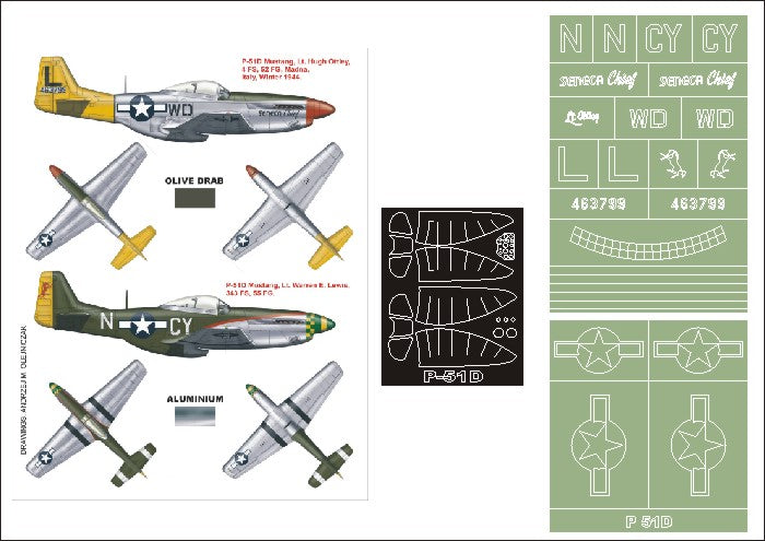 Montex MXK32127 1:32 North-American P-51D Mustang