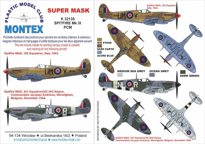 Montex MXK32135 1:32 Supermarine Spitfire Mk.IX