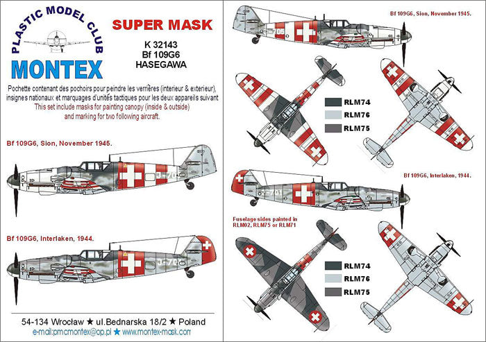 Montex MXK32143 1:32 Messerschmitt Bf-109G-6