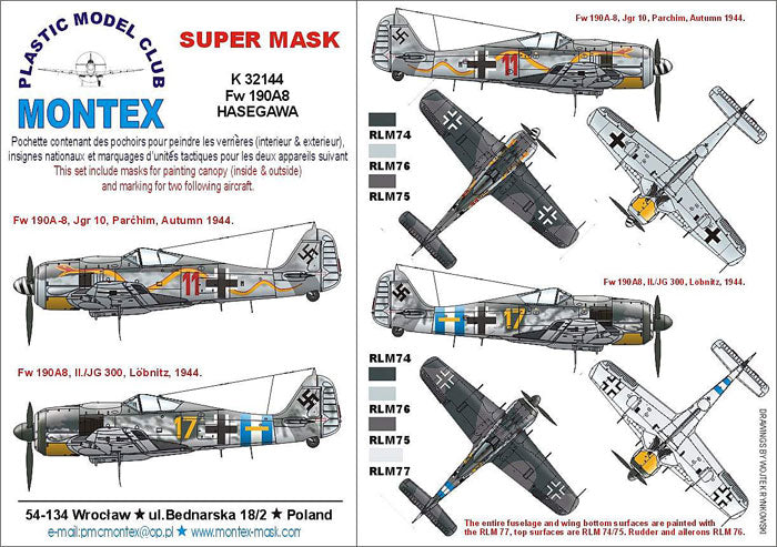 Montex MXK32144 1:32 Focke-Wulf Fw-190A-8