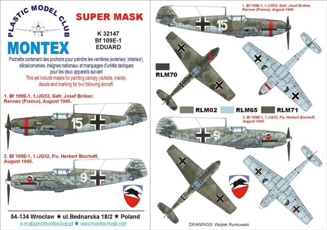 Montex MXK32147 1:32 Messerschmitt Bf-109E-1