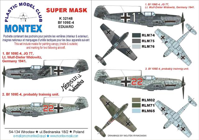 Montex MXK32148 1:32 Messerschmitt Bf-109E-4