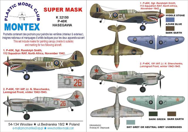 Montex MXK32150 1:32 Curtiss P-40K