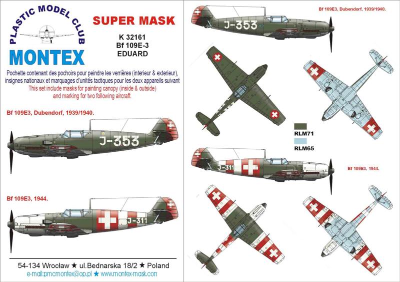 Montex MXK32161 1:32 Messerschmitt Bf-109E-3