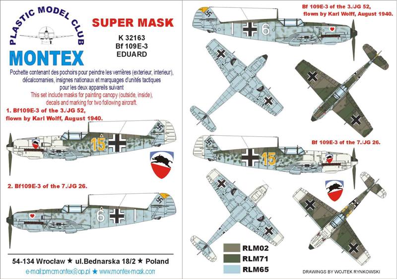 Montex MXK32163 1:32 Messerschmitt Bf-109E-3