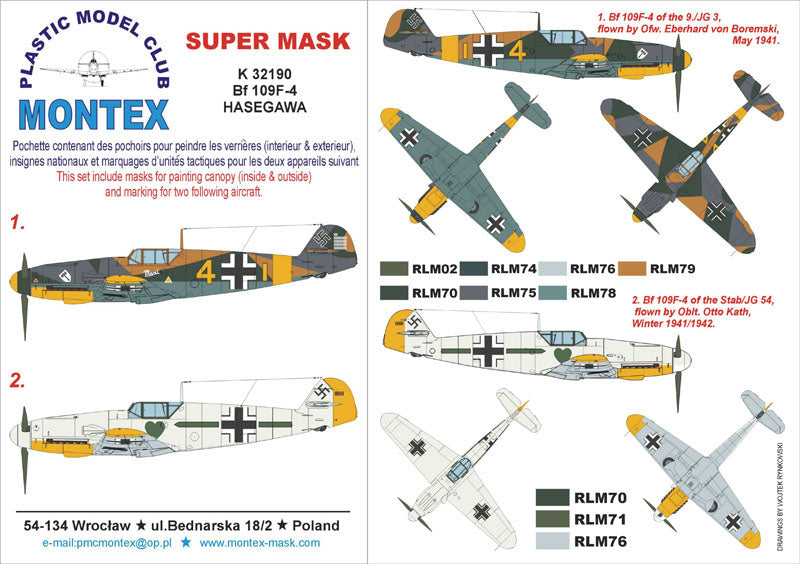 Montex MXK32190 1:32 Messerschmitt Bf-109F-4