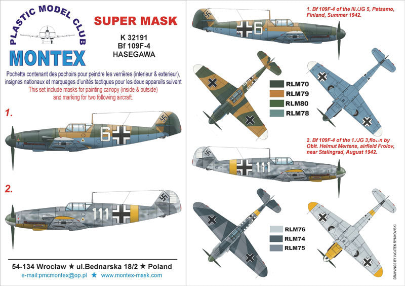 Montex MXK32191 1:32 Messerschmitt Bf-109F-4