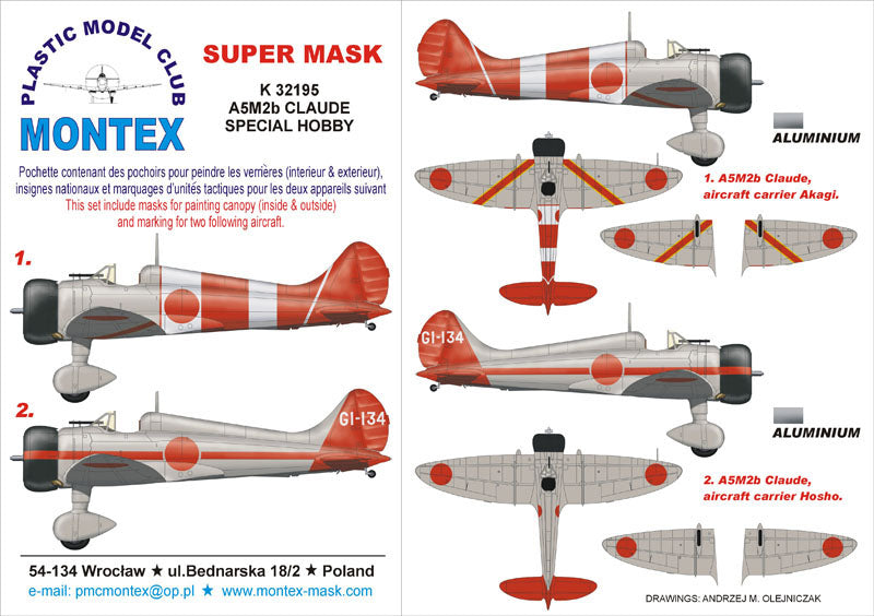 Montex MXK32195 1:32 Mitsubishi A5M2b 'Claude'