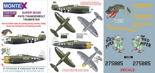 Montex MXK32217 1:32 Republic P-47D Thunderbolt RAZORBACK