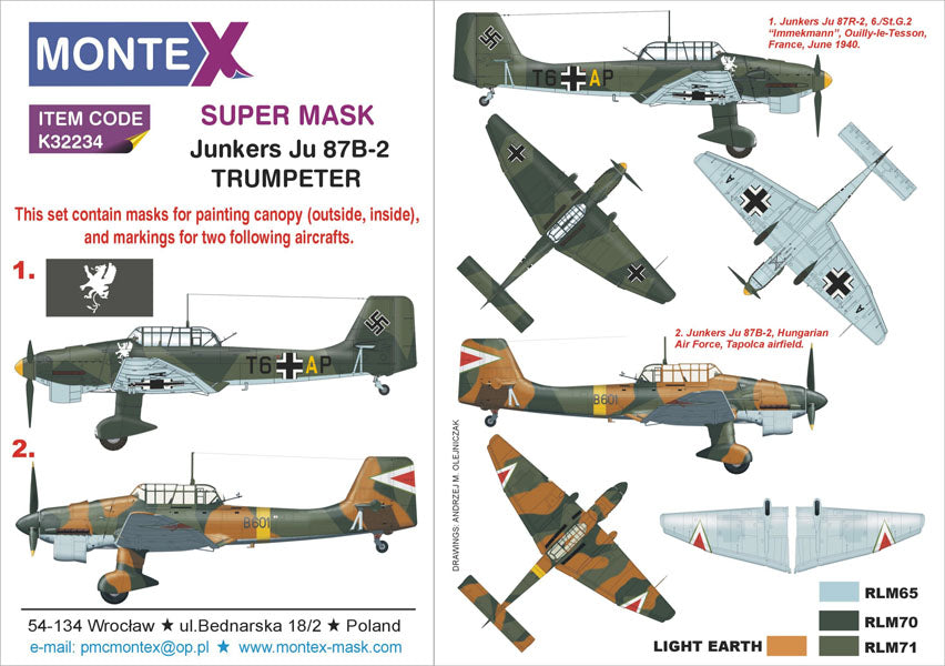 Montex MXK32234 1:32 Junkers Ju-87B-2 'Stuka'
