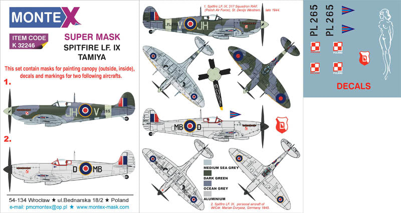 Montex MXK32246 1:32 Supermarine Spitfire Mk.IX