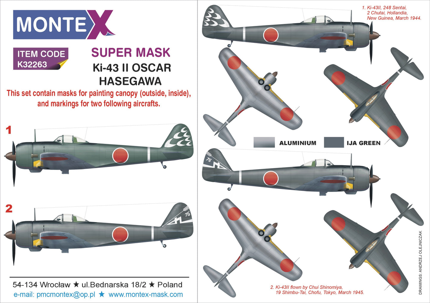 Montex MXK32263 1:32 Nakajima Ki-43-II OSCAR