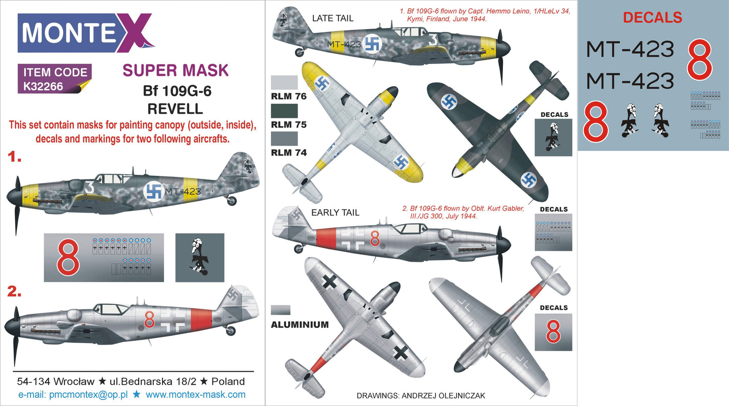 Montex MXK32266 1:32 Messerschmitt Bf-109G-6