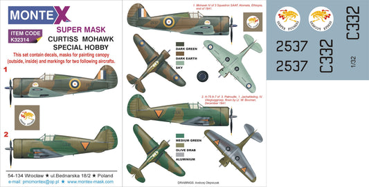 Montex MXK32314 1:32 Curtiss P-36A Mohawk