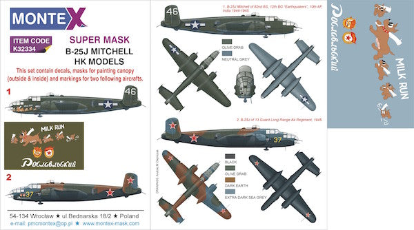 Montex MXK32334 1:32 North-American B-25J Mitchell
