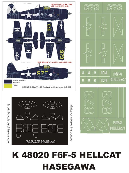 Montex MXK48020 1:48 Grumman F6F-5 Hellcat
