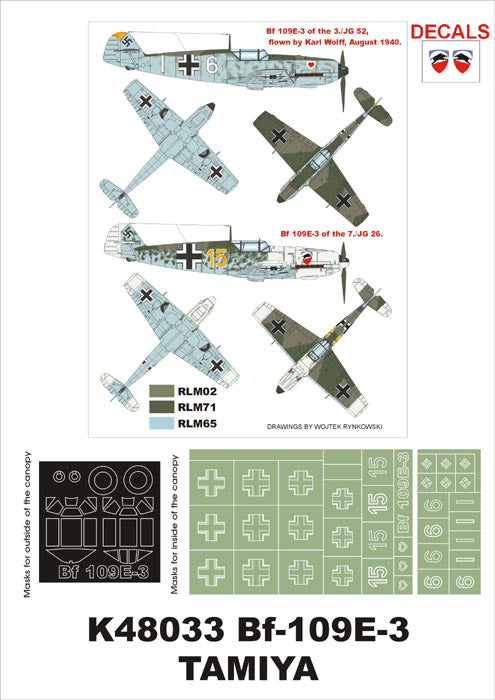 Montex MXK48033 1:48 Messerschmitt Bf-109E-3