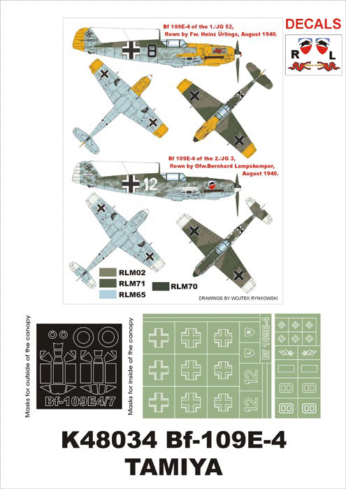 Montex MXK48034 1:48 Messerschmitt Bf-109E-4