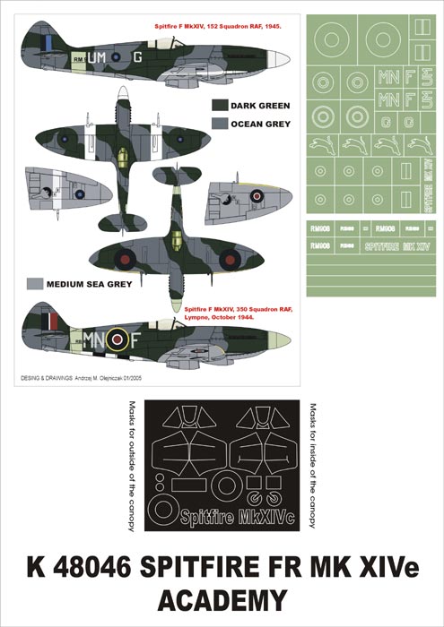 Montex MXK48046 1:48 Supermarine Spitfire F Mk.XIVe