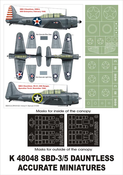 Montex MXK48048 1:48 Douglas SBD-3 Dauntless