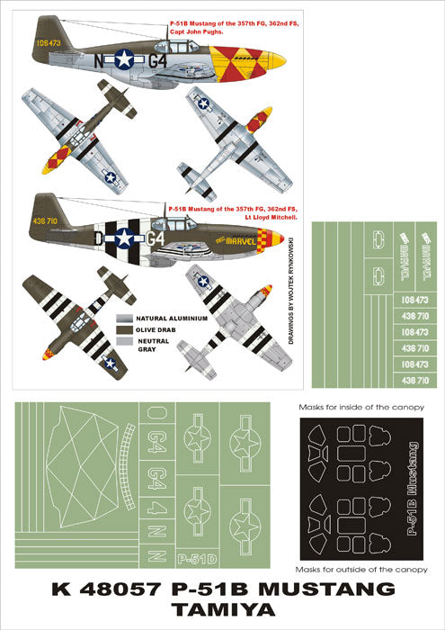 Montex MXK48057 1:48 North-American P-51B Mustang