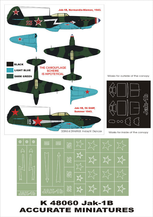 Montex MXK48060 1:48 Jakovlev Jak-1 1B