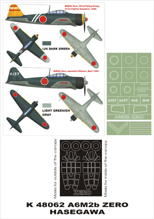 Montex MXK48062 1:48 Mitsubishi A6M2 Zero