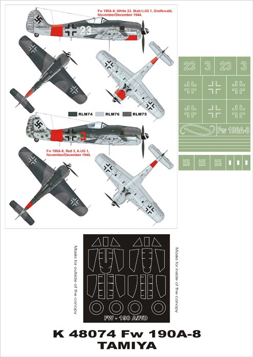 Montex MXK48074 1:48 Focke-Wulf Fw-190A-8