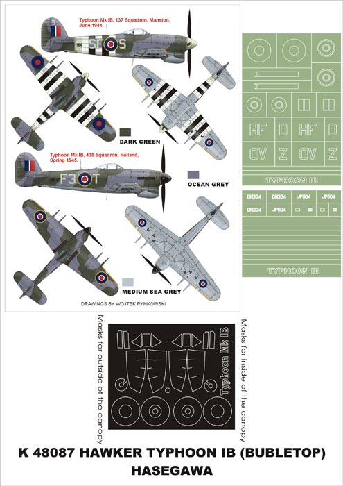 Montex MXK48087 1:48 Hawker Typhoon Mk.IB