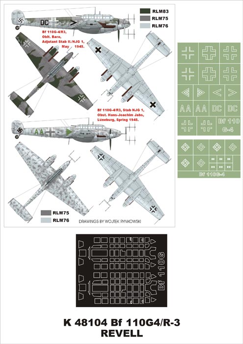 Montex MXK48104 1:48 Messerschmitt Bf-110G-4/R3