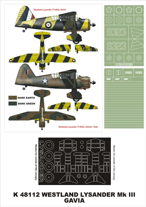 Montex MXK48112 1:48 Westland Lysander Mk.III