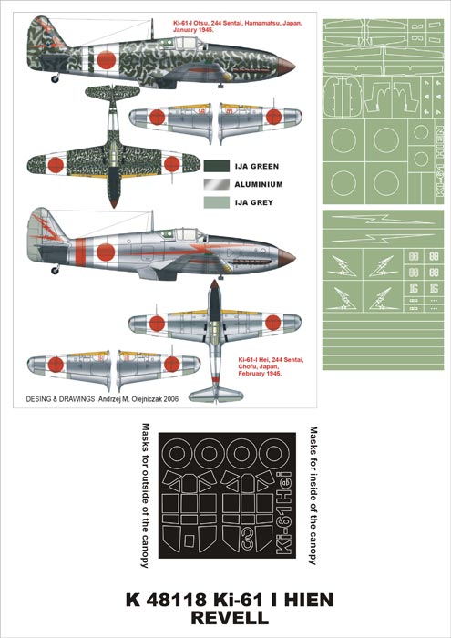 Montex MXK48118 1:48 Kawasaki Ki-61-I Hien