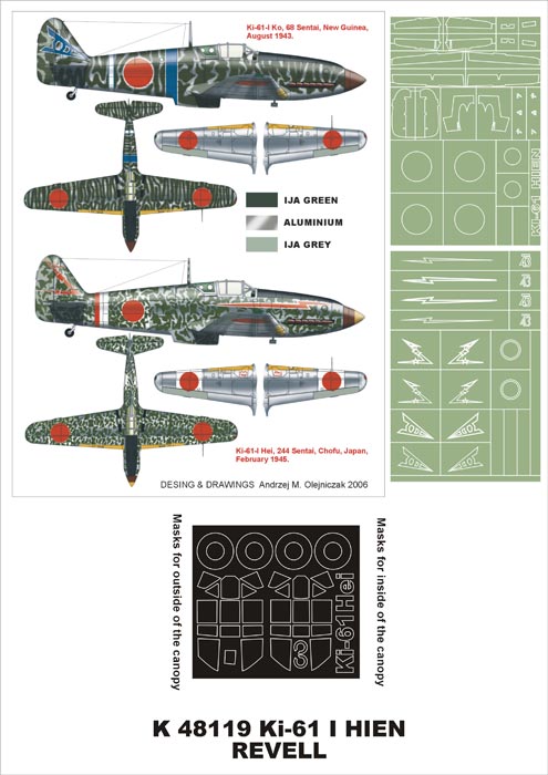 Montex MXK48119 1:48 Kawasaki Ki-61-I Hien