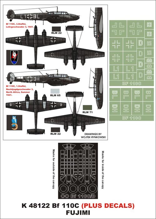 Montex MXK48122 1:48 Messerschmitt Bf-110C